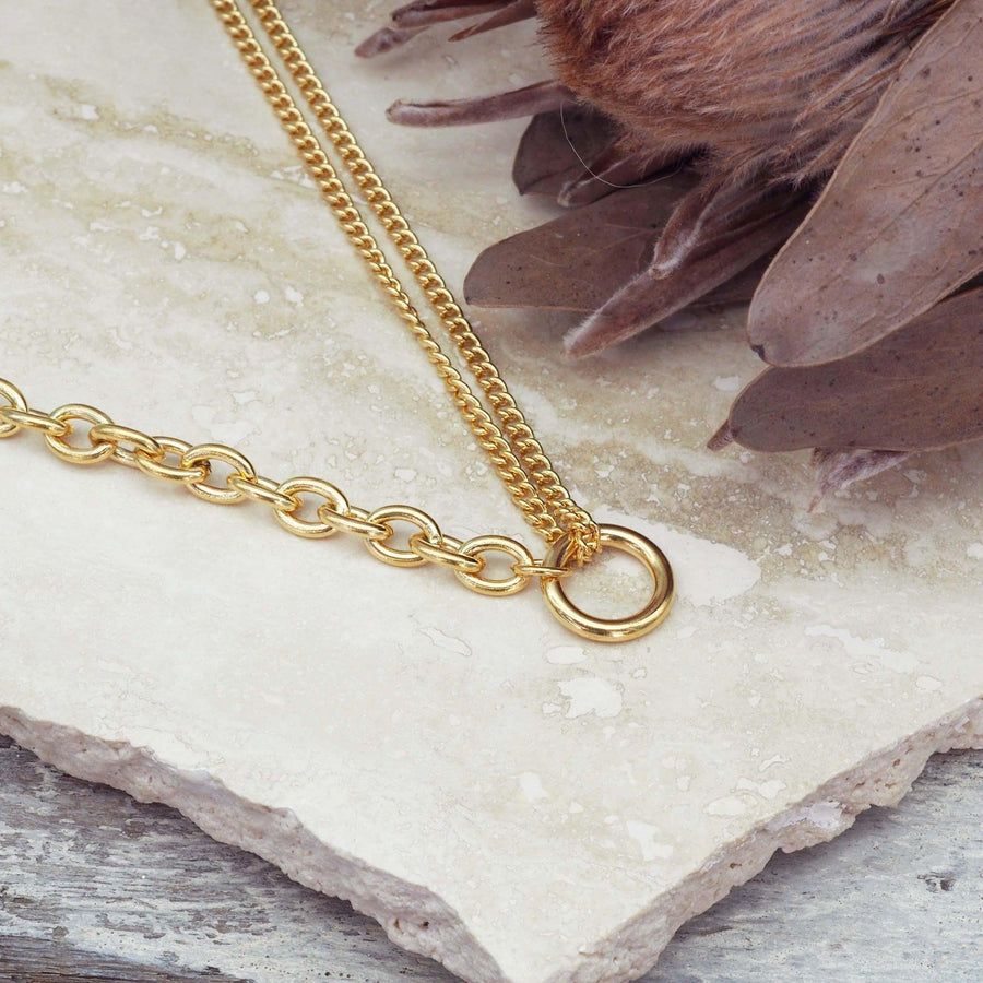 gold necklace - gold waterproof jewellery by australian jewellery brands indie and harper