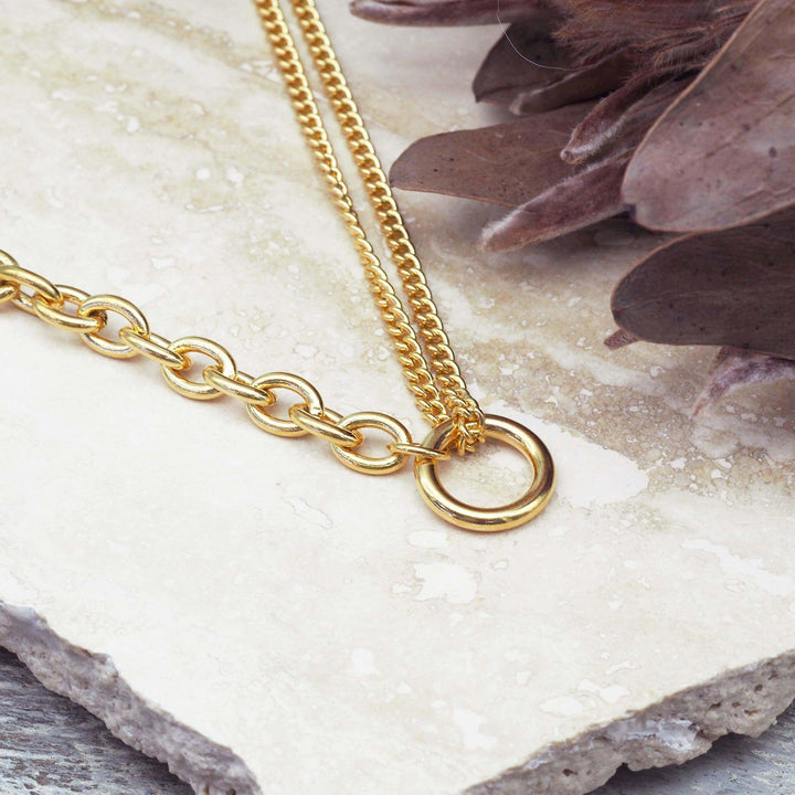 gold necklace - gold waterproof jewellery by australian jewellery brands indie and harper