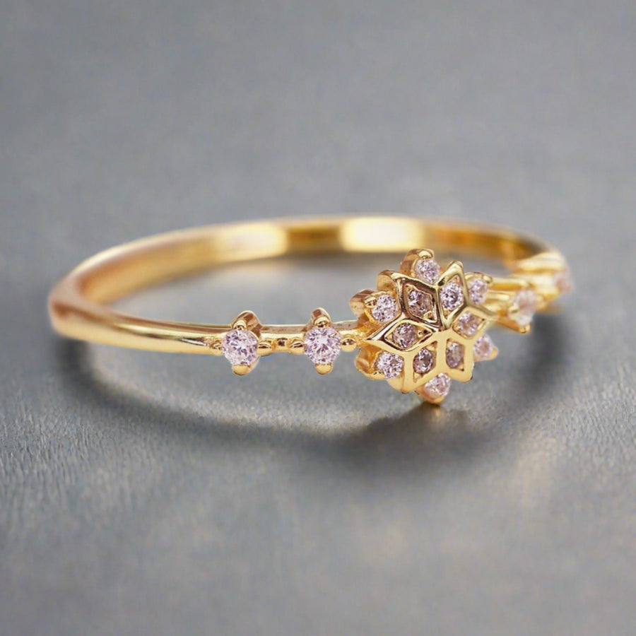 Dainty gold ring - promise rings and gold jewellery by australian jewellery brands online indie and Harper