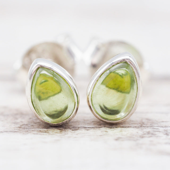 August Birthstone sterling silver peridot earrings - womens jewellery by australian jewellery brand indie and harper