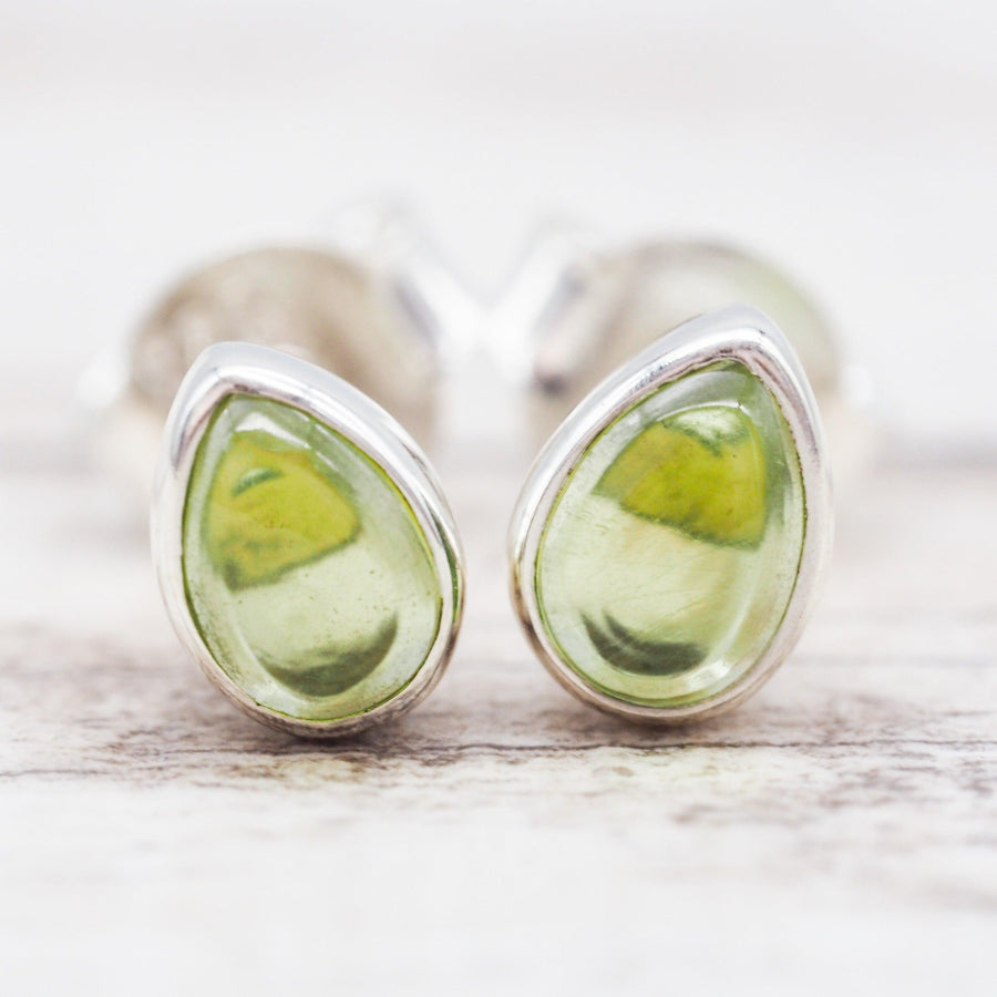 August Birthstone sterling silver peridot earrings - womens jewellery by australian jewellery brand indie and harper