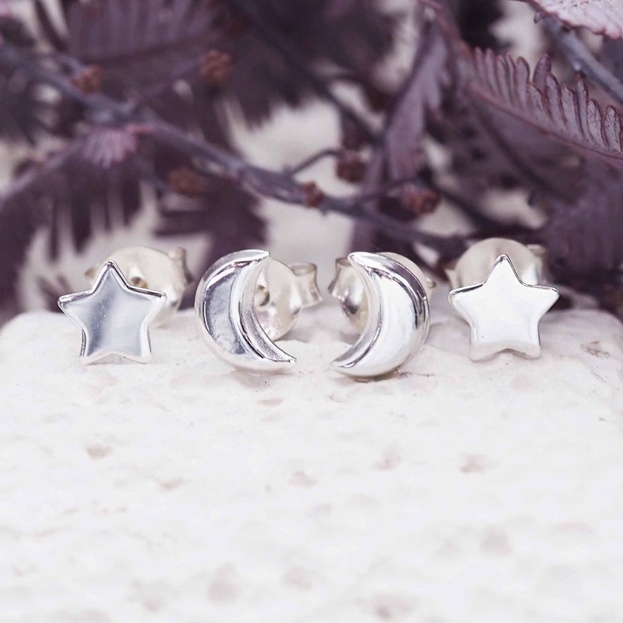 Celestial Sterling silver Earrings Set - silver jewellery by Australian jewellery brands indie and harper