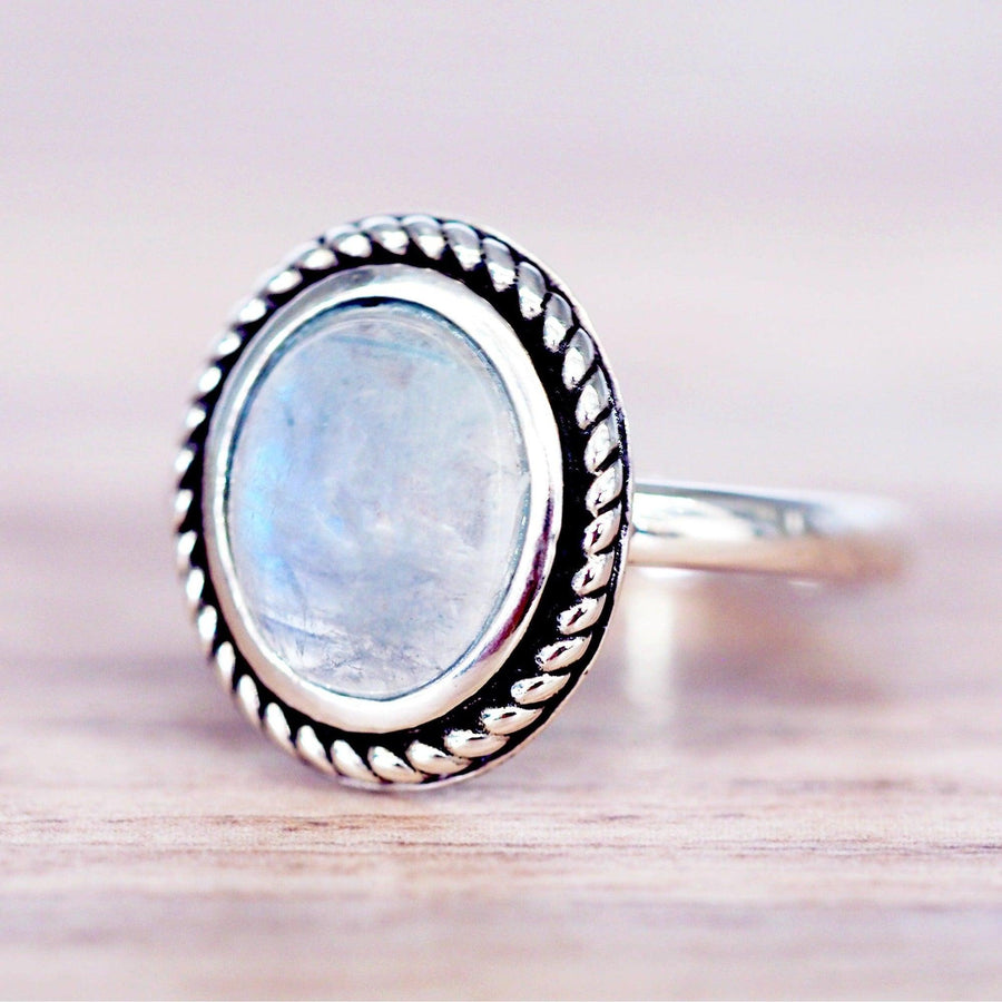 sterling silver Moonstone Ring - gemstone jewellery by australian jewellery brands indie and harper