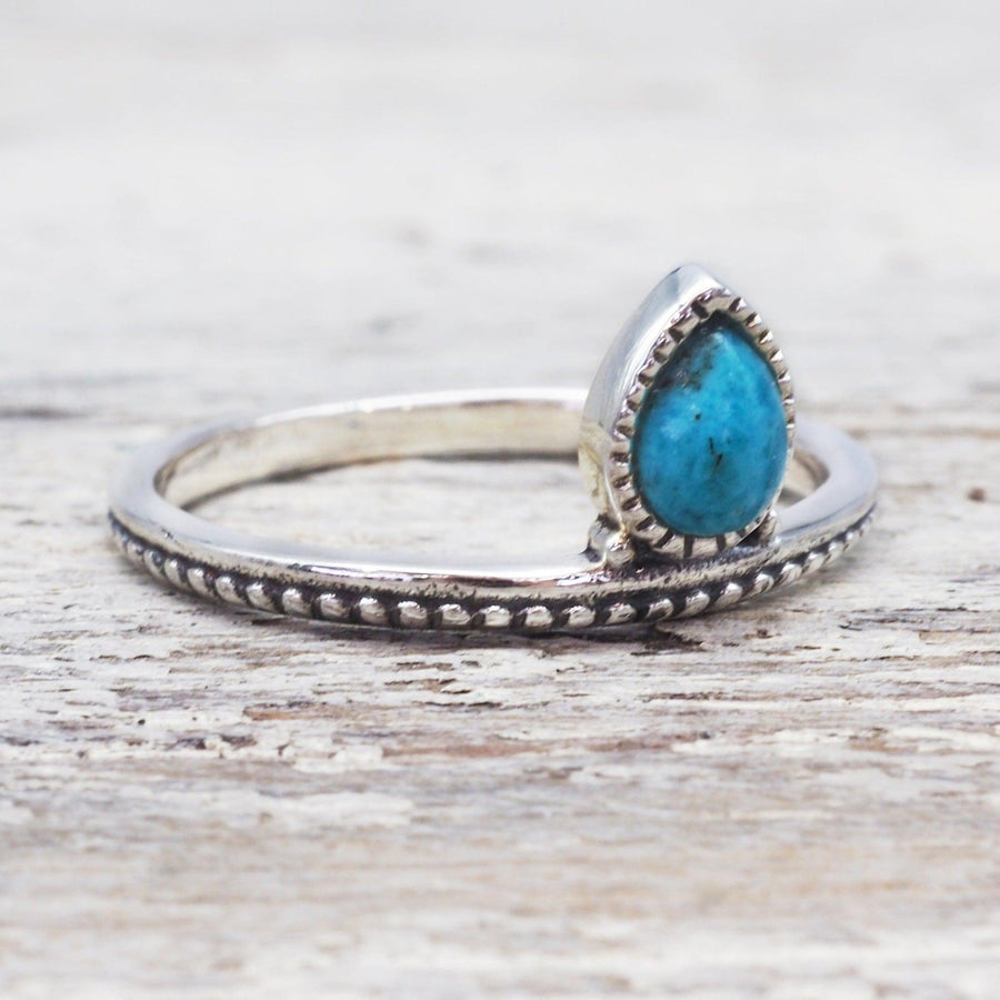 Dainty silver Turquoise Ring - womens turquoise jewellery by Australia jewellery brands online indie and harper