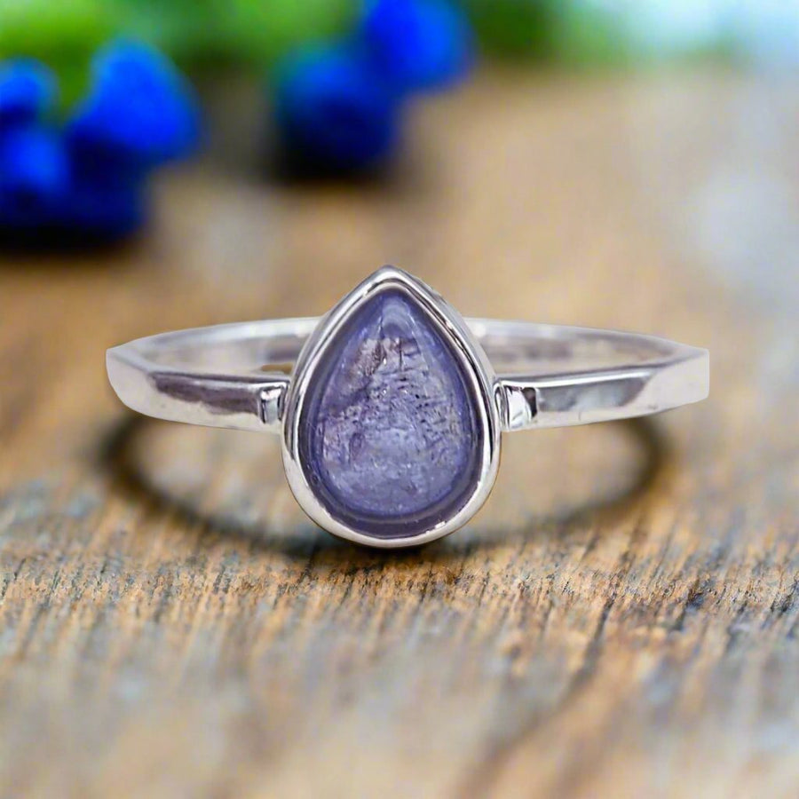 december birthstone sterling silver tanzanite ring - womens jewellery by australian jewellery brand indie and harper