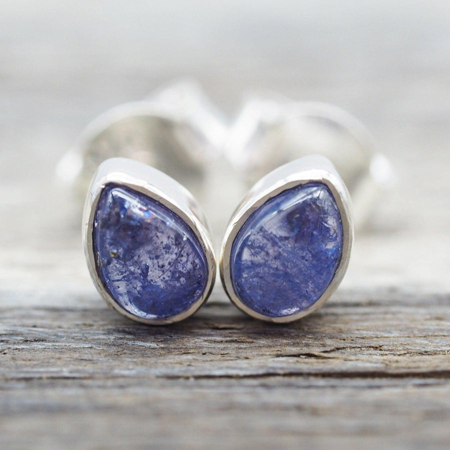 December Birthstone silver Tanzanite earrings - womens jewellery by Australian jewellery brand indie and Harper 