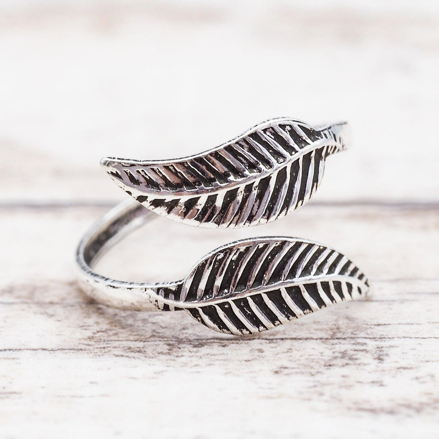 Double Feather sterling silver Toe Ring - womens Sterling silver jewellery by Australian jewellery brands indie and Harper