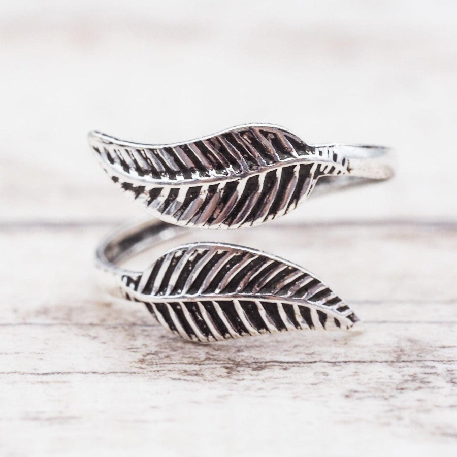 Double Feather sterling silver Toe Ring - womens Sterling silver jewellery by Australian jewellery brands indie and Harper