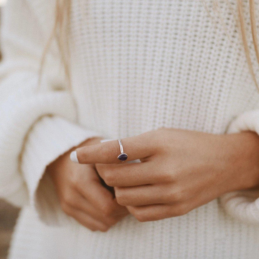 February Birthstone Amethyst ring - womens jewellery by australian jewellery brands indie and harper