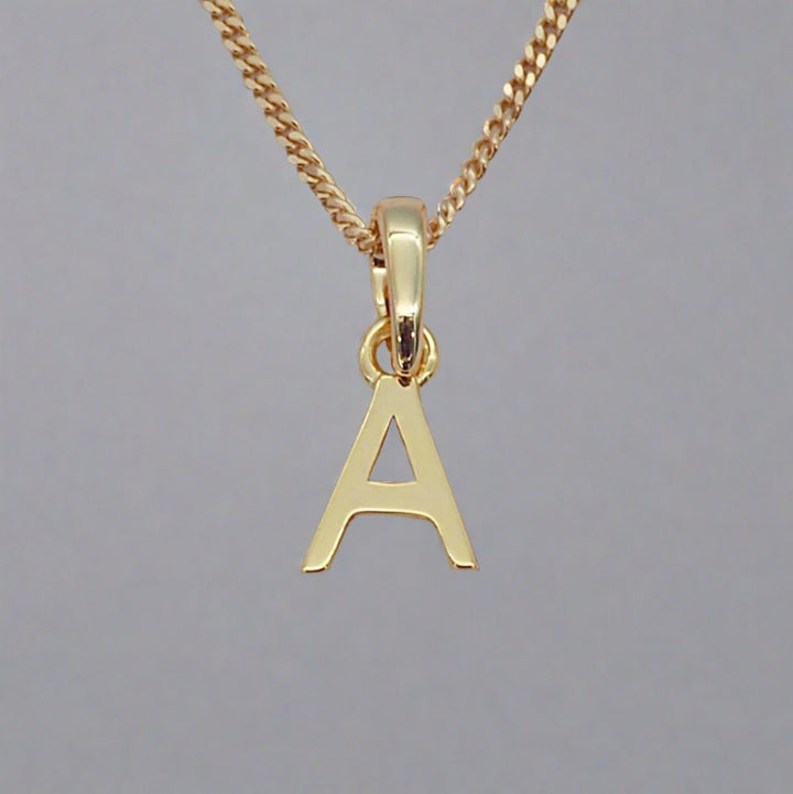 gold initial a necklace - gold initial necklace by womens gold jewellery brands indie and harper