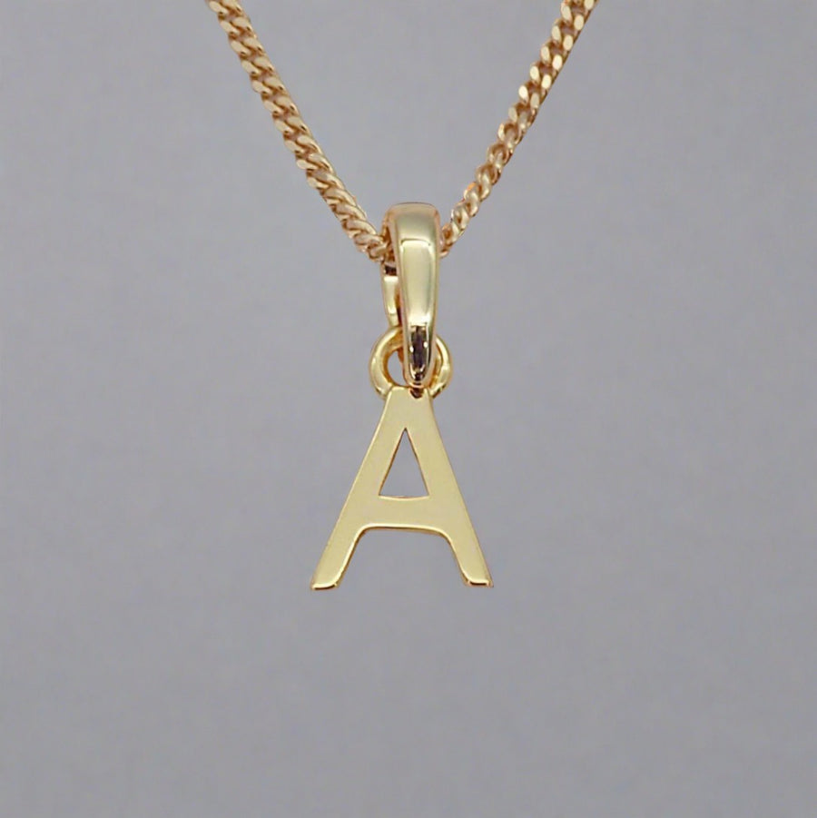 gold initial a necklace - gold initial necklace by womens gold jewellery brands indie and harper