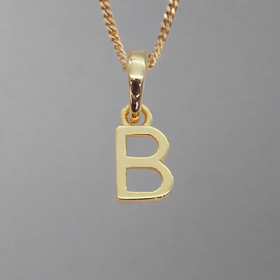 gold initial b necklace - gold initial necklace by womens gold jewellery brands indie and harper