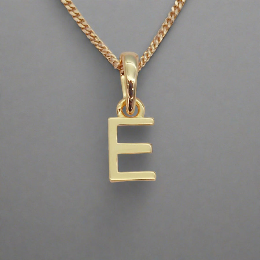 gold initial e necklace - gold initial necklace by womens gold jewellery brands indie and harper