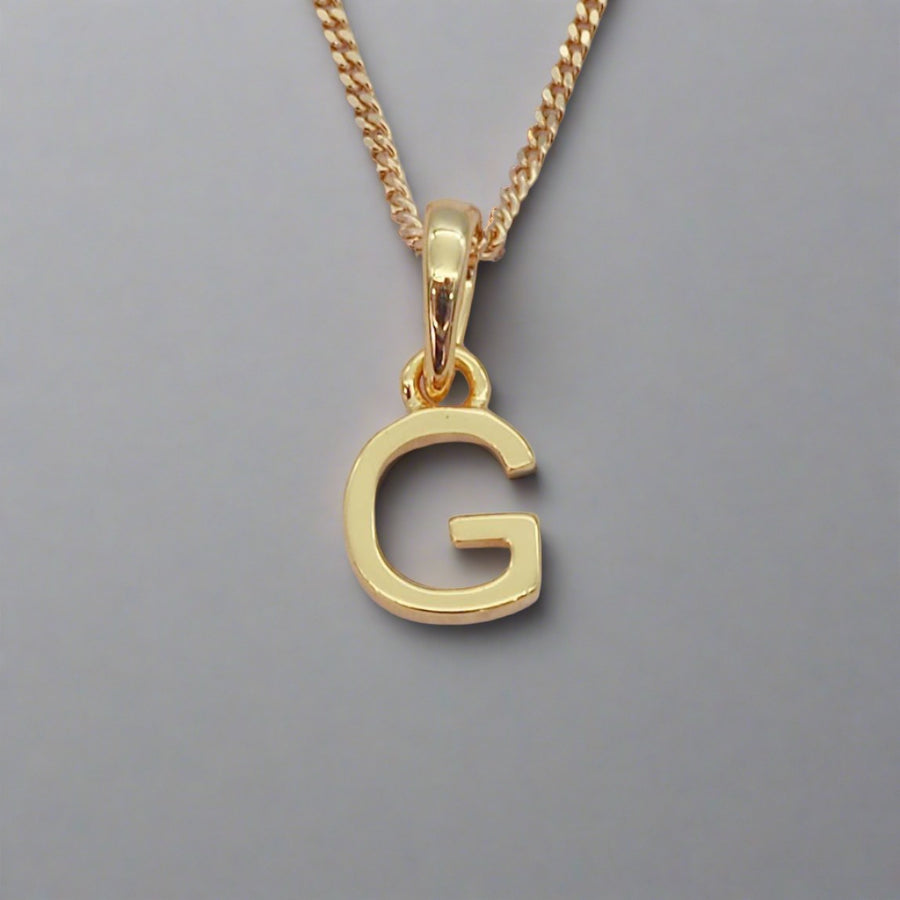 gold initial g necklace - gold initial necklace by womens gold jewellery brands indie and harper