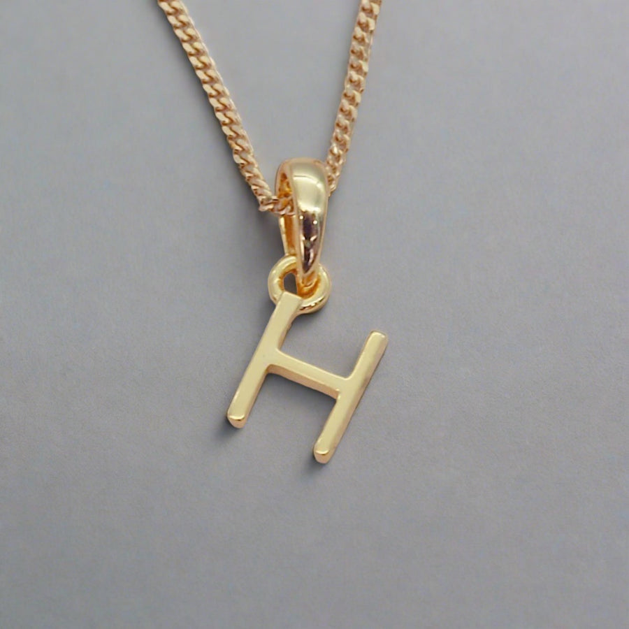 gold initial h necklace - gold initial necklace by womens gold jewellery brands indie and harper