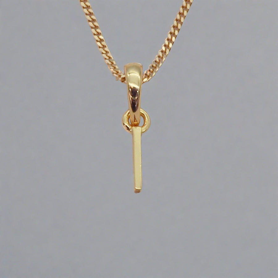 gold initial i necklace - gold initial necklace by womens gold jewellery brands indie and harper