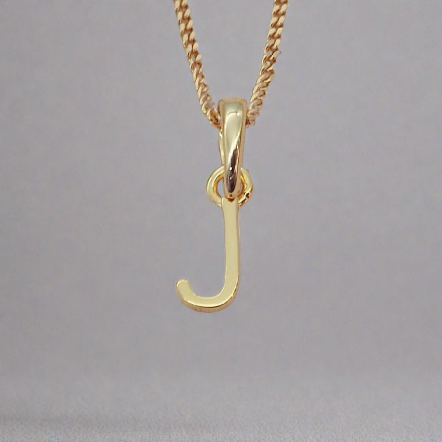 gold initial j necklace - gold initial necklace by womens gold jewellery brands indie and harper