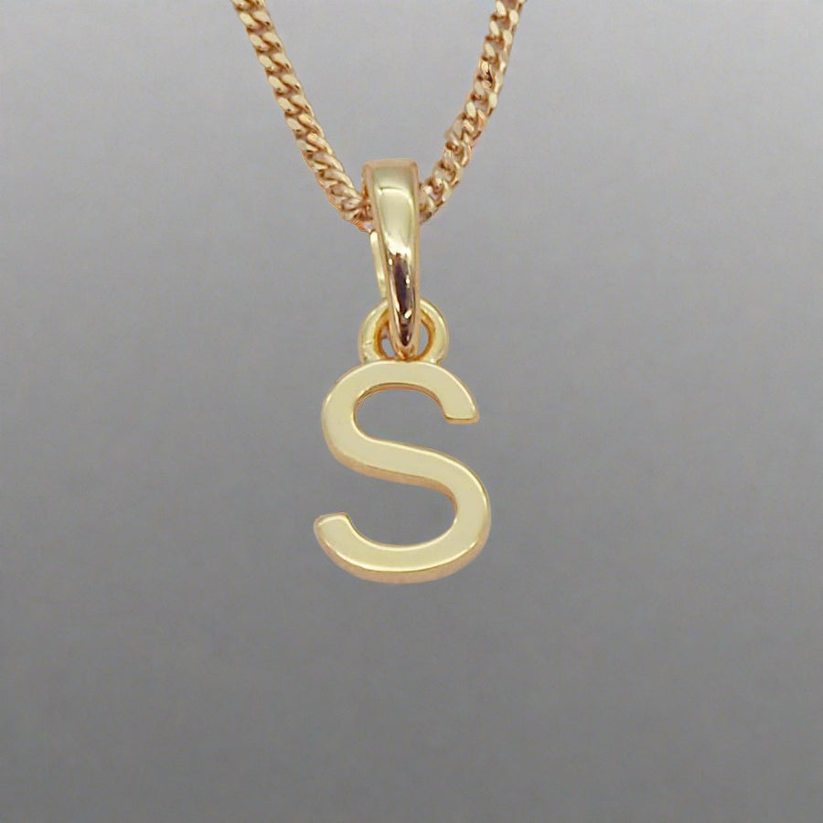 gold initial s necklace - gold initial necklace by womens gold jewellery brands indie and harper