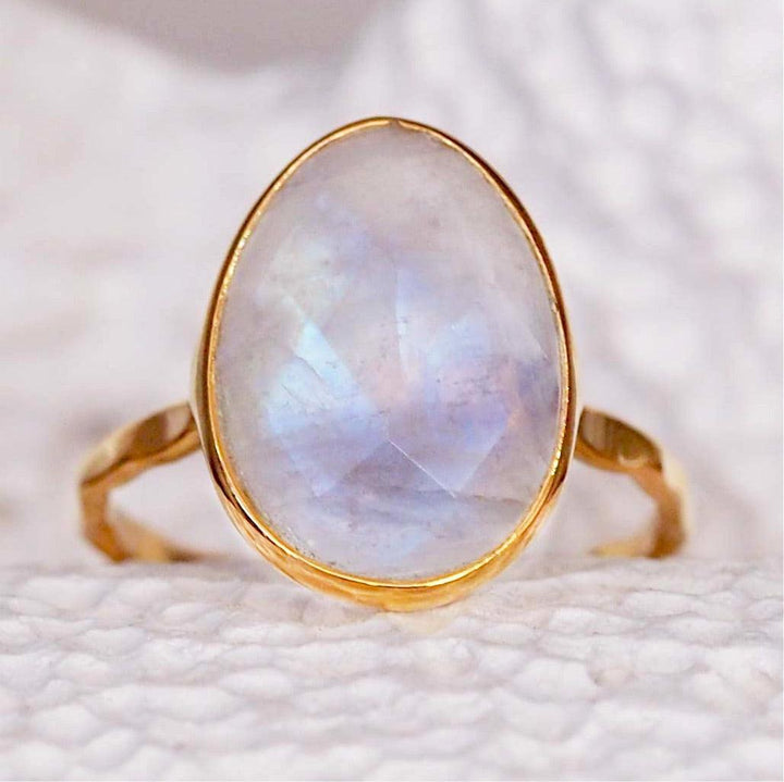 Gold Moonstone Ring - womens gold jewellery by australian jewellery brands online indie and harper