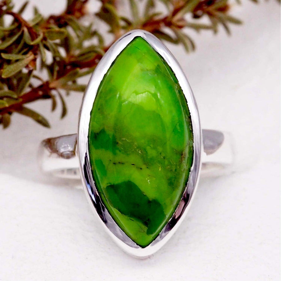 Green Turquoise Ring - womens jewelry by australian jewellery brand indie and harper