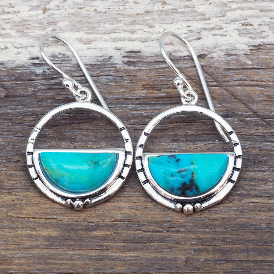 Sterling silver Turquoise Earrings - womens turquoise jewellery by australian jewellery brands online indie and harper