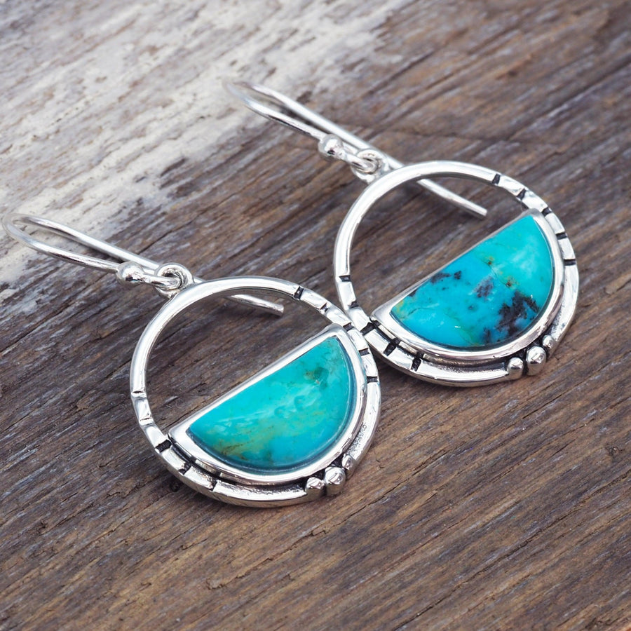 Sterling silver Turquoise Earrings - womens turquoise jewellery by australian jewellery brands online indie and harper