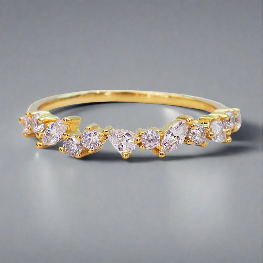 Dainty gold ring - gold promise rings and gold jewellery by Australian jewellery brands online indie and harper 