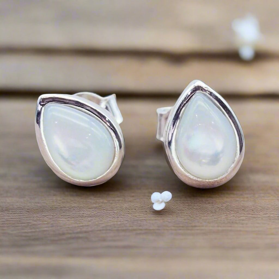 June Birthstone Pearl Earrings - Sterling Silver Earrings by australian jewellery brand indie and harper