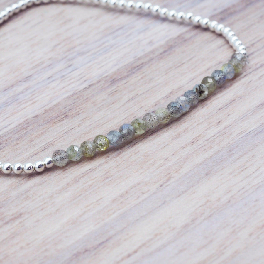 Labradorite beaded Bracelet - womens jewellery by Australian jewellery brands indie and harper