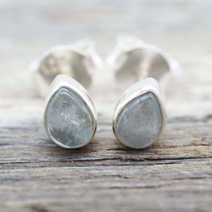 March Birthstone Sterling Silver aquamarine Earrings - womens jewellery by Australian jewellery brands indie and harper