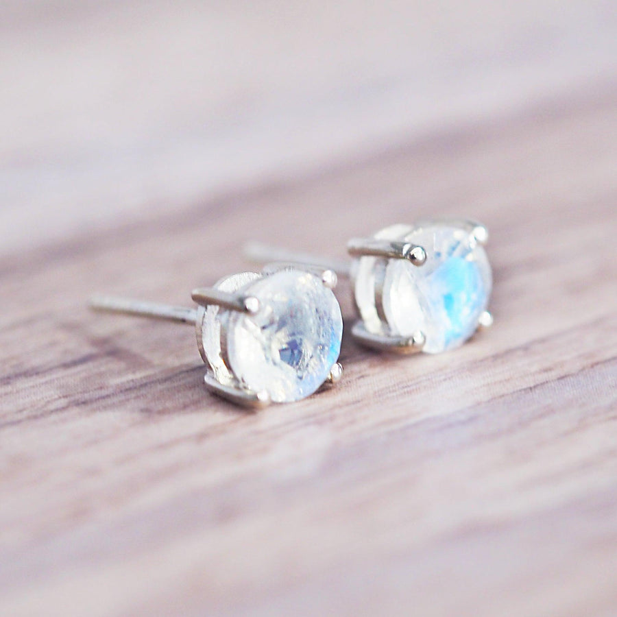 Moonstone Earrings - womens moonstone jewellery by australian jewellery brands indie and harper