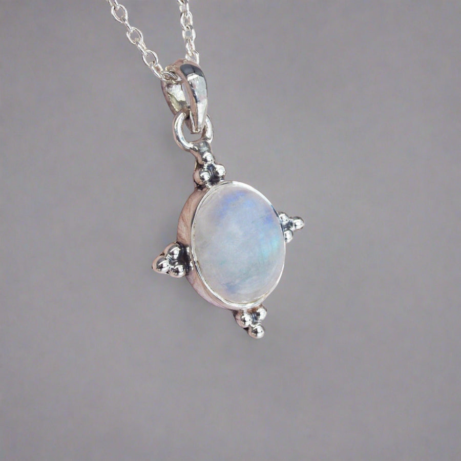 Sterling silver Moonstone Necklace - womens moonstone jewellery by Australian jewellery brands indie and harper