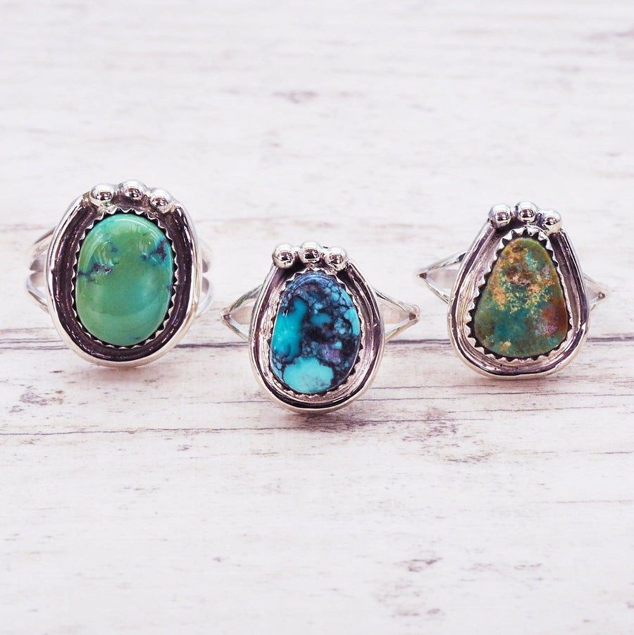 Navajo Turquoise Rings - native american jewelry and turquoise jewellery by australian jewellery brands online indie and harper