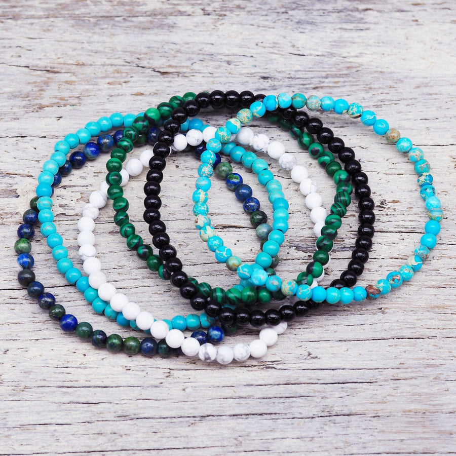 Natural Beaded Bracelets - beaded jewellery by australian jewellery brands online indie and Harper 