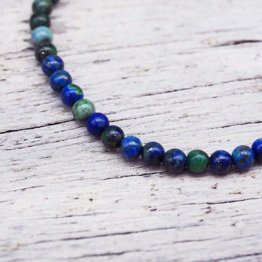 Natural lapis Beaded Bracelet - beaded jewellery by australian jewellery online brand indie and harper