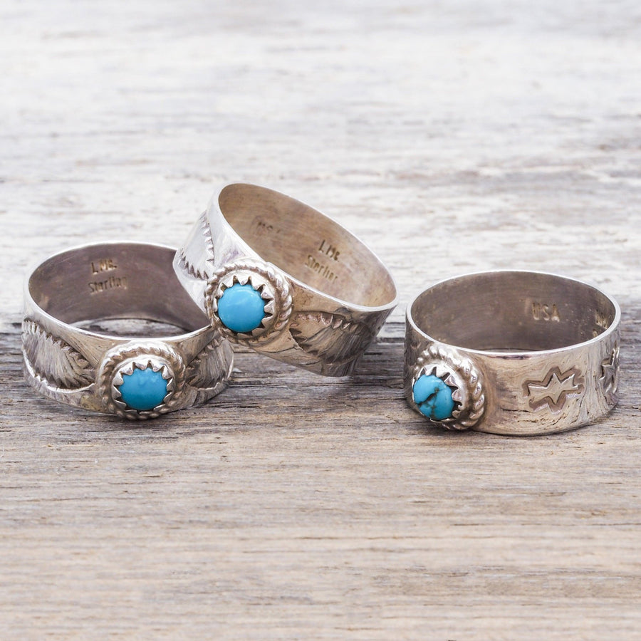 Navajo Turquoise Rings - Native American Jewelry by womens jewellery online brand indie and harper