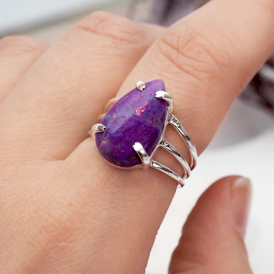 Purple Turquoise Ring - womens jewellery by Australian jewellery brands online indie and harper