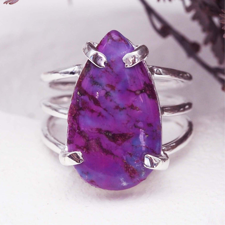 Purple Turquoise Ring - womens jewellery by Australian jewellery brands online indie and harper