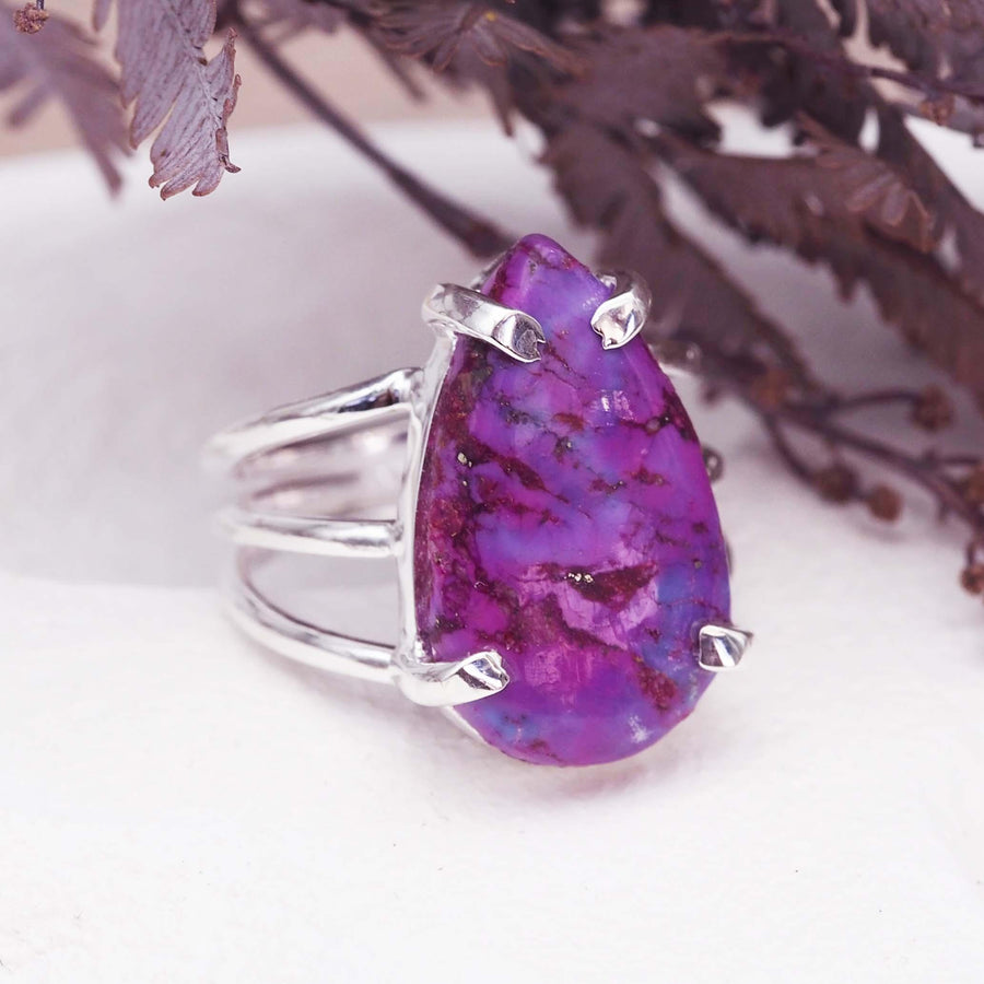 Purple Turquoise Ring - womens jewellery by Australian jewellery brands online indie and harper