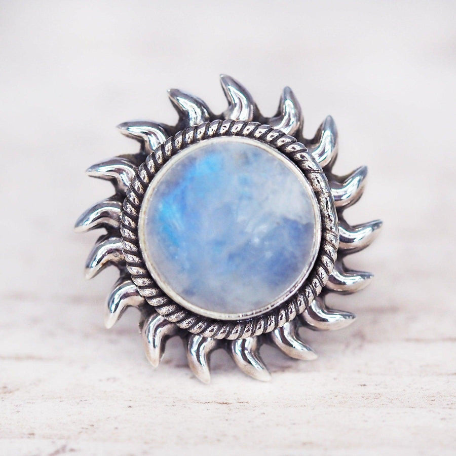 Sterling silver Moonstone Ring - womens moonstone jewellery by australian jewellery brands online indie and harper