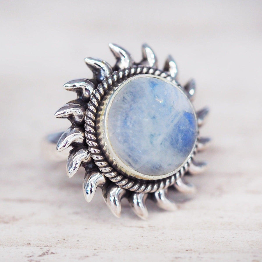 Sterling silver Moonstone Ring - womens moonstone jewellery by australian jewellery brands online indie and harper