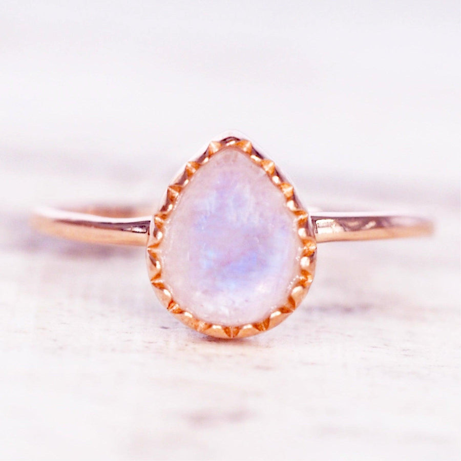 Rose Gold moonstone Ring - rose gold jewellery by australian jewellery brands online indie and harper