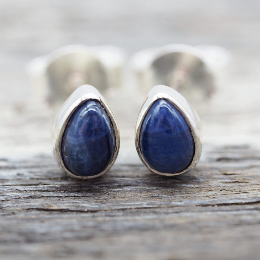 September Birthstone Sapphire earrings - womens jewellery by australian jewellery brand indie and harper