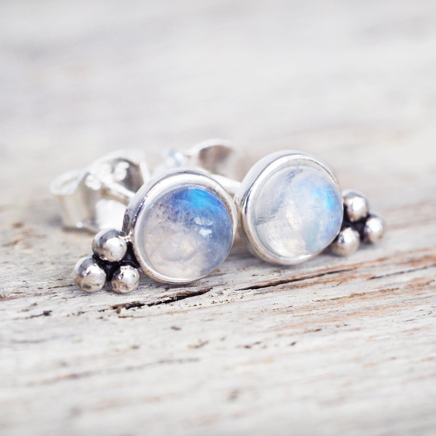 sterling silver Moonstone Earrings - moonstone jewellery by womens jewelry online brand indie and harper