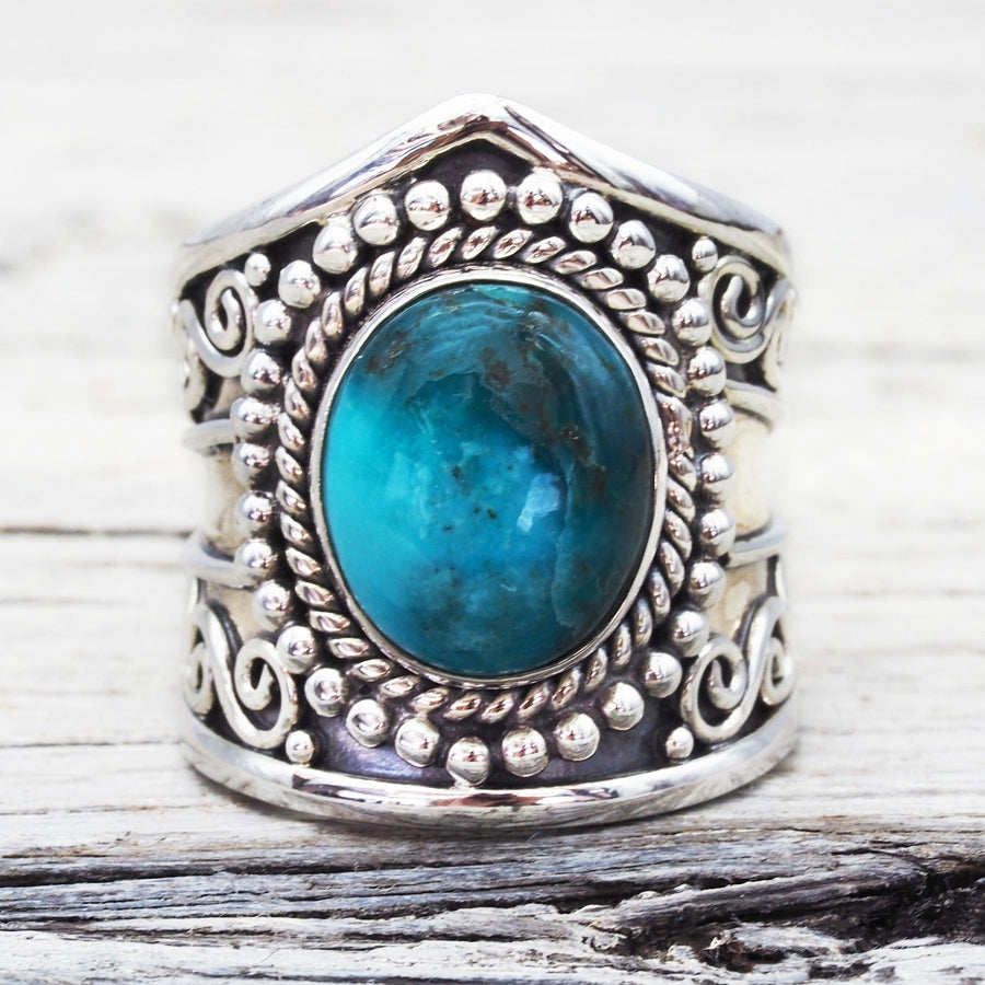 Statement Turquoise Ring - womens turquoise jewellery by Australian jewellery brands indie and harper