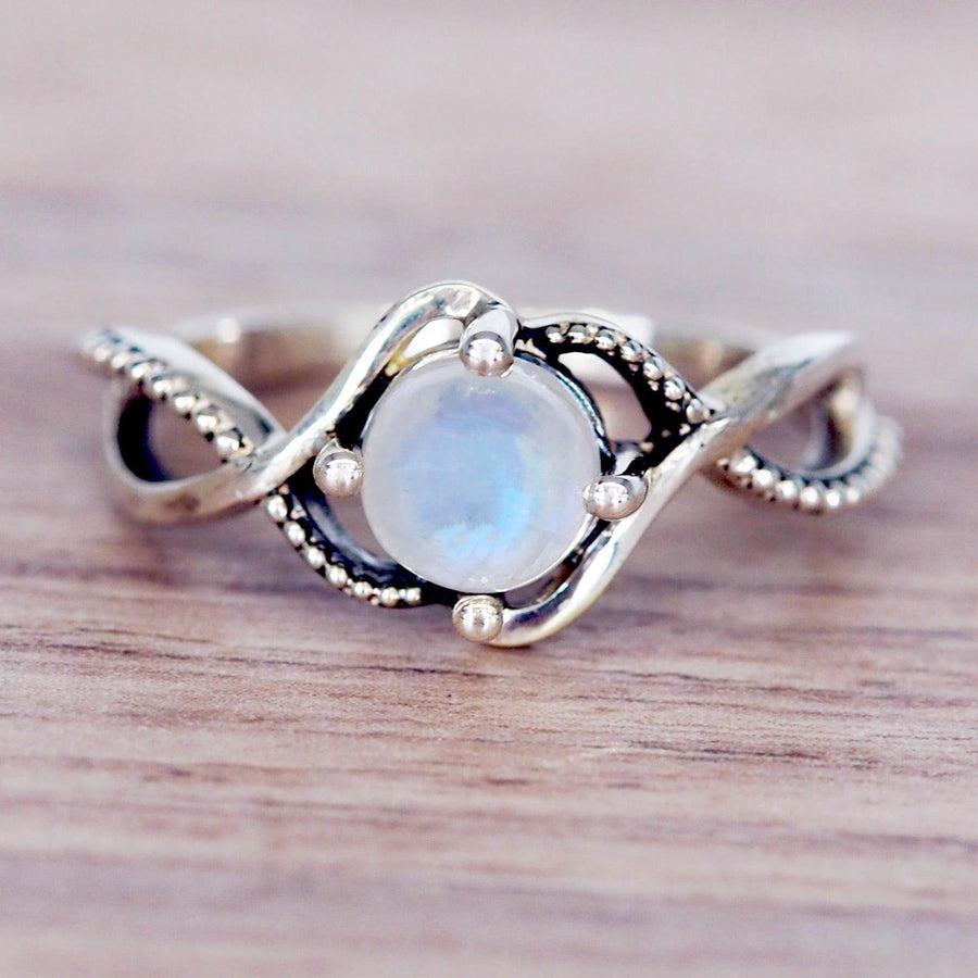 sterling silver Moonstone Ring - womens moonstone jewellery by Australian jewellery brands online indie and harper