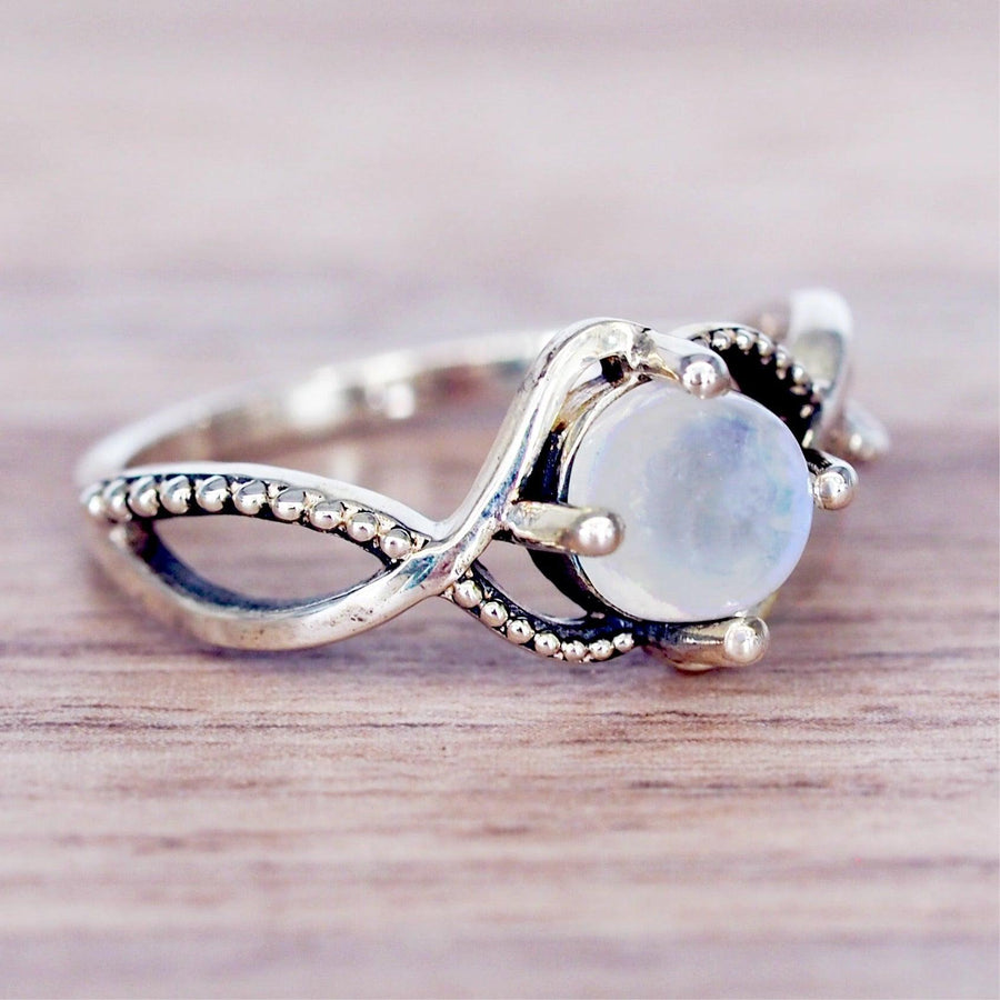 sterling silver Moonstone Ring - womens moonstone jewellery by Australian jewellery brands online indie and harper