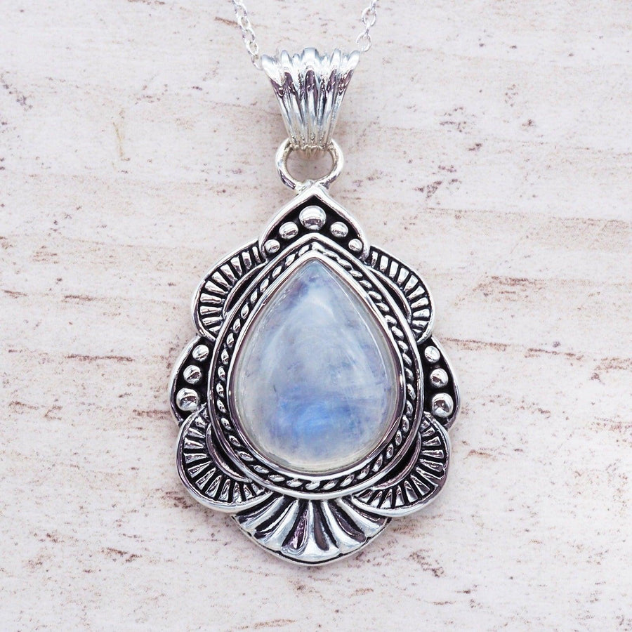 sterling silver moonstone necklace - moonstone jewellery by australian jewellery brands online store indie and harper 